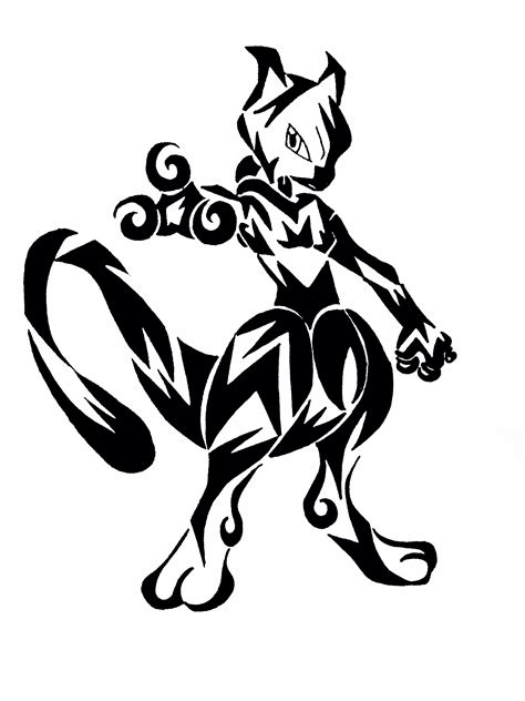 Pokemon Shadow Mewtwo Coloring Pages