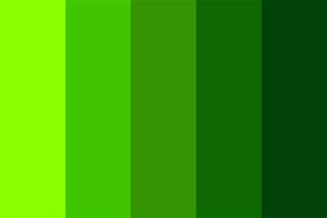 Vibrant greens Color Palette