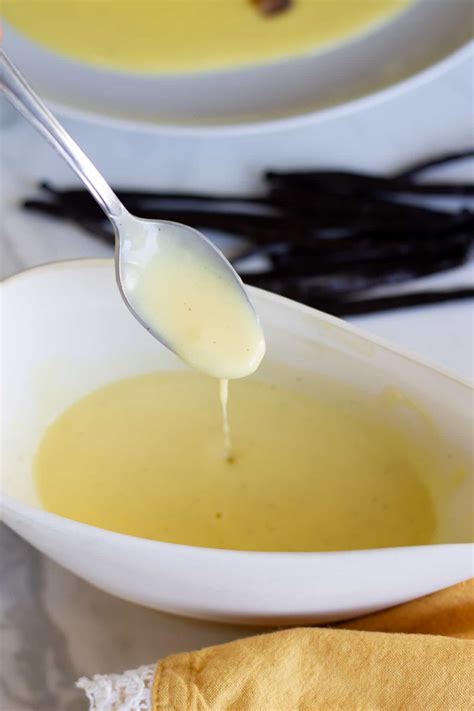 How to Make Crème Anglâise [Vanilla Sauce] | Edible Times