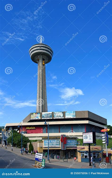 The Skylon Tower Observation Deck in Niagara Falls, Canada Editorial Photo - Image of tourism ...