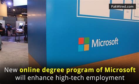 New online degree program of Microsoft will enhance high-tech employment