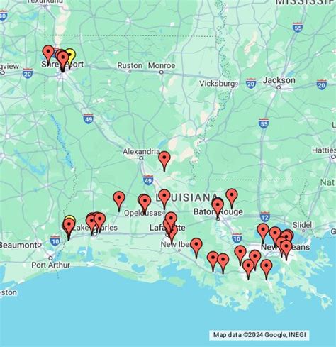 Casinos In Louisiana Map - Zone Map