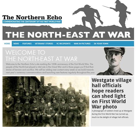 Northern Echo remembers World War One with new website - Prolific North