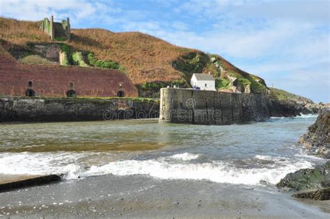 Porthgain Harbour stock image. Image of history, harbor - 199102475