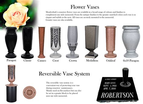 Elegant Cemetery Vases | Flower vase | headstone vase | Granite Vases ...