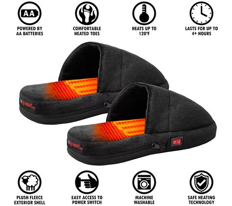 ActionHeat Battery-Operated Heated Slippers - QVC.com