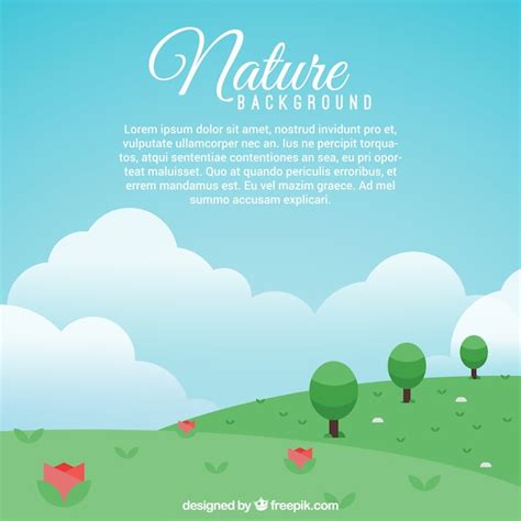 Free Vector | Nature background template