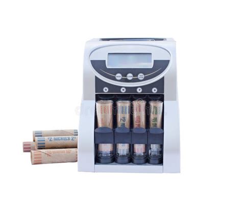 Coin Counting Rolling Machine Stock Image - Image of stack, copy: 16111919