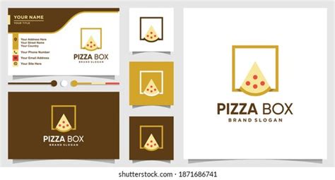 Pizza Box Logo Cool Modern Concept Stock Vector (Royalty Free) 1871686741 | Shutterstock