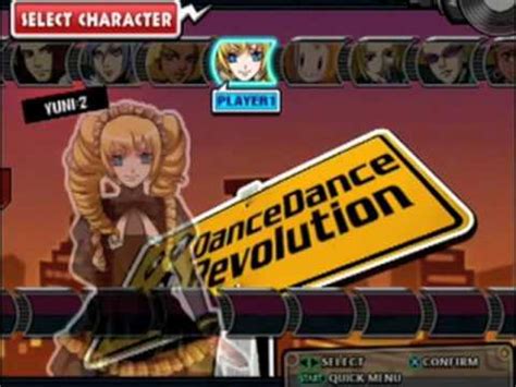 Dance Dance Revolution X2 Character Select - YouTube