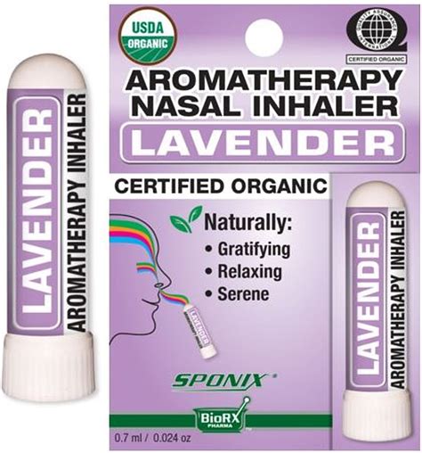 Nasal Inhaler Aromatherapy Lavender - USDA Certified Oraganic - Made with 100% Pure ...