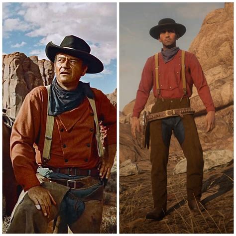 John Wayne - - The Searchers (1956) [Updated version] : r/reddeadfashion