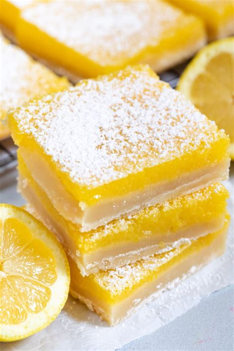 Best Lemon Bars Recipe EVER, Seriously - Crazy for Crust