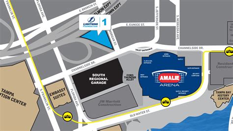 Amalie Arena Parking Map - Living Room Design 2020