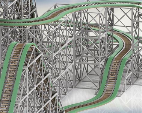 Roller coaster Construction set 3D model | CGTrader