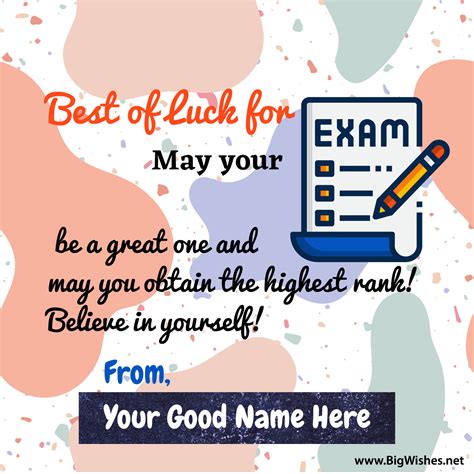 Good Luck Wishes For Exam Card All The Best For Exam Best, 42% OFF