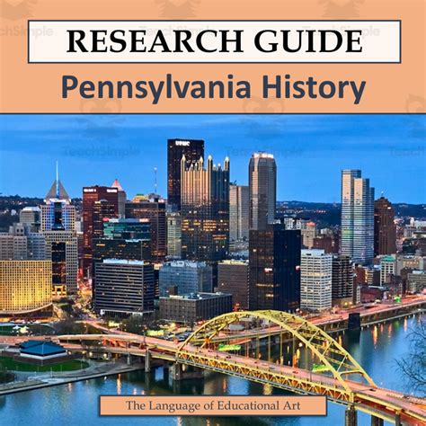 Pennsylvania History Research Guide by Teach Simple