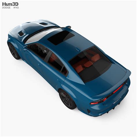 Dodge Charger SRT Hellcat with HQ interior 2020 3D model - Vehicles on Hum3D