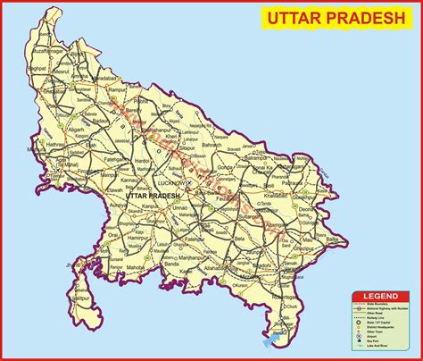 UTTAR PRADESH | Map of India Tourist Map of India Map of Aru… | Flickr