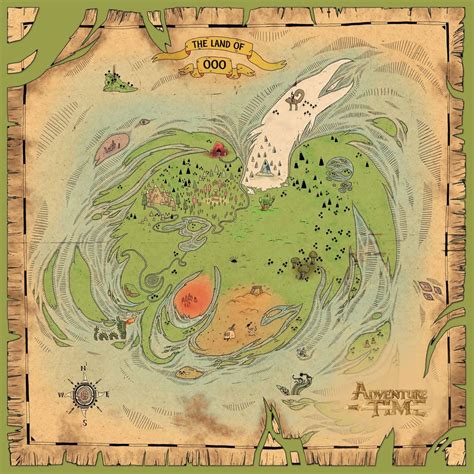 High Res Map of Ooo : adventuretime