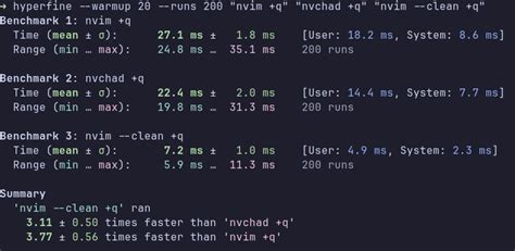 Packer:27ms, Lazy: 22.5ms, nvim: 7ms 🥹 : r/neovim