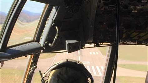 C-130H landing at Youngstown Air Force Base cockpit view - YouTube