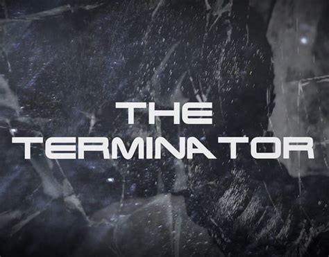 ''The Terminator'' opening credits for a movie on Behance