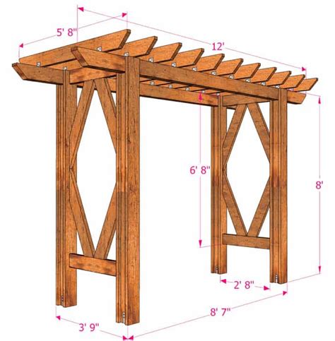 DIY Grape Arbor ( Simple DIY Pergola ): Free Building Plan - A Piece Of ...