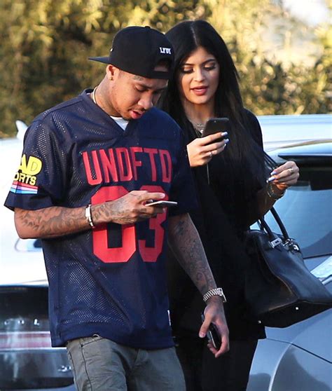 KYLIE JENNER and Tyga Out for Lunch in Calabasas - HawtCelebs