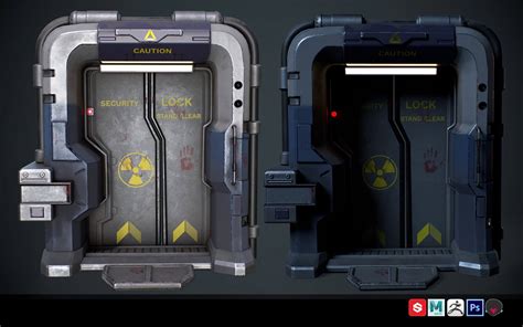 Sci-Fi Door 3D Model by aidencool