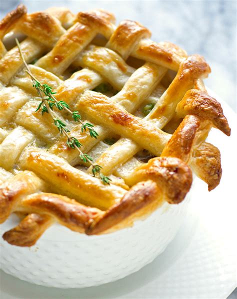 Chicken Pot Pie with Puff Pastry Crust Recipe | Little Spice Jar