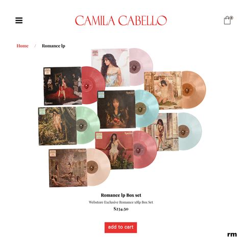 Camila Cabello | Romance | lp Box Set on Behance