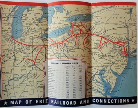 Erie Railroad / WWII Armed Forces Map - Brochure / Railway | #3932236474