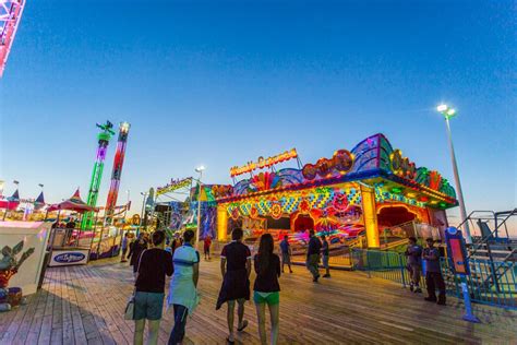 people on boardwalk in toms river nj