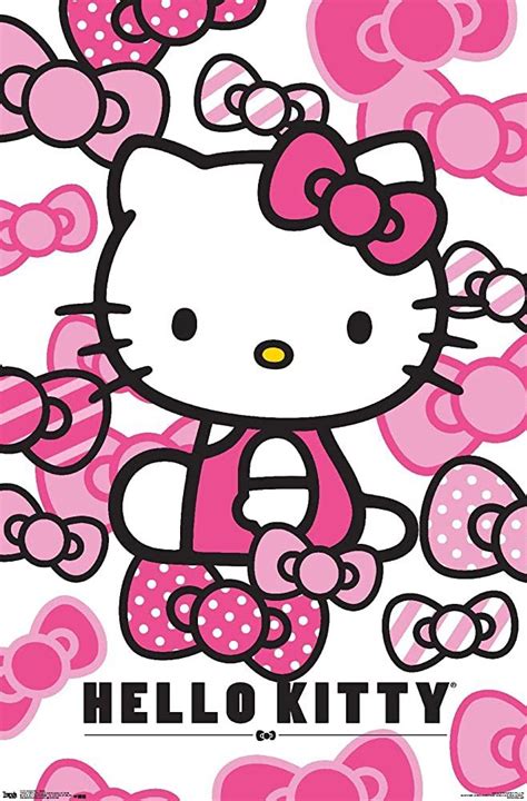 Amazon.com: Trends International Hello Kitty Bows Wall Poster 22.375" X ...