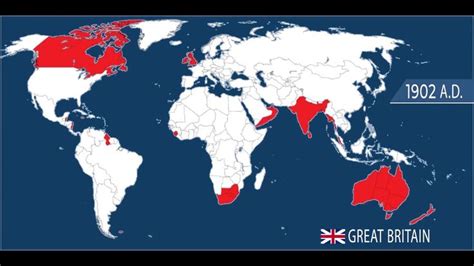 Rise and fall of the British Empire - In Map Every Year #Video #british ...