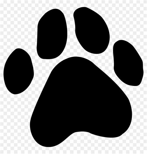 Prints Clipart - Dog Paw Print Vector - Free Transparent PNG Clipart ...