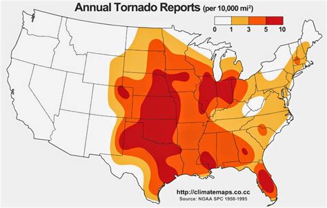 Tornado Path History Map