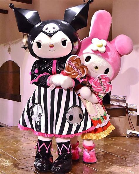 Kuromi et Melody | Hello kitty, Kawaii plushies, Sanrio