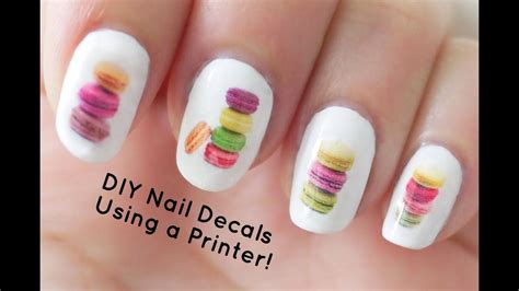 DIY Nail Art Decals Using a Printer - YouTube