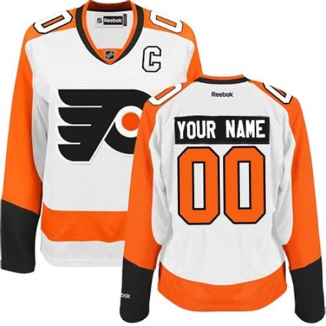 Women's Philadelphia Flyers Custom Reebok Authentic ized Away Jersey ...