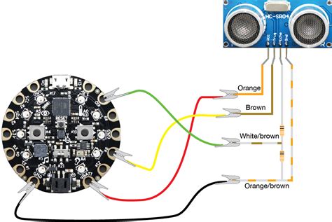 HC SR04 Sensor Circuit Diagram