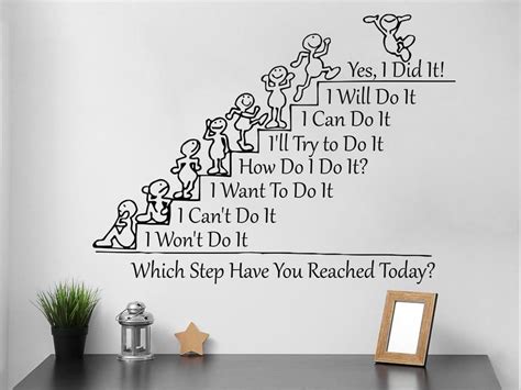 Removable Motivational Phrase Wall Sticker, Teamwork Quotes Decal, Work Environment Quotes Wall ...