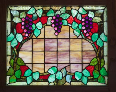Old Stained Glass, 1850, Grapes Free Stock Photo - Public Domain Pictures