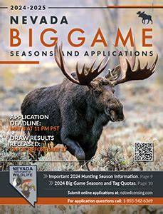 Big Game Seasons - Nevada Big Game Hunting | eRegulations