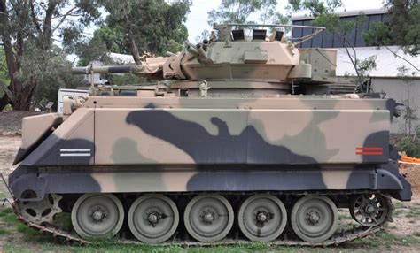 Australian version M113 FSV- Turret from the FV101 Scorpion light tank with body of a M113 ROF ...