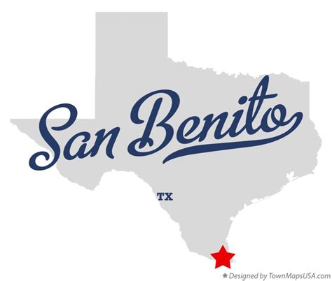 Map of San Benito, TX, Texas