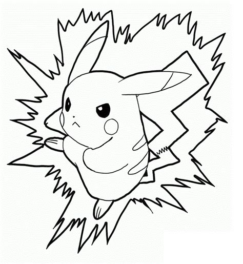 Free Printable Pikachu Coloring Pages For Kids