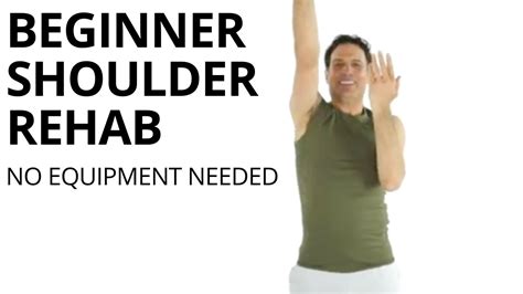 Beginner Shoulder Rehab Exercises for Scapular Stabilization and Rotator Cuff- NO EQUIPMENT ...