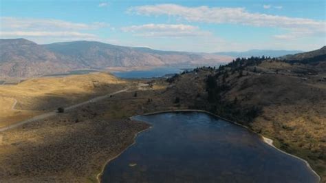 Aerial View Spotted Lake Osoyoos British Stock Footage Video (100% ...